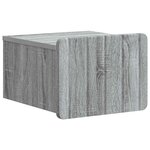 vidaXL Cabinet de chevet mural Sonoma gris 33 x 34 5 x 24 cm