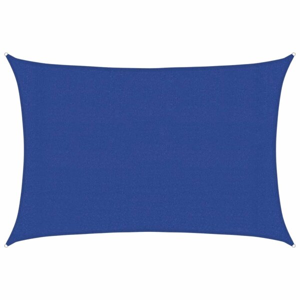 vidaXL Voile d'ombrage 160 g/m² rectangulaire bleu 3x4 m PEHD