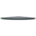 vidaXL Étagères d'angle 2 Pièces et supports chromés Verre Noir 25x25 cm