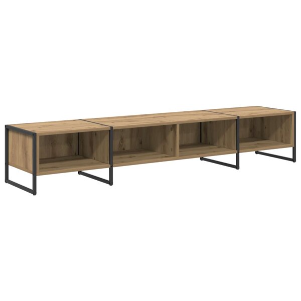 vidaXL Meuble TV Chêne artisan 170 5 x 36 x 30 5 cm Bois d'ingénierie