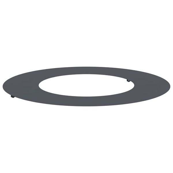vidaXL Anneau d'arbre plat Anthracite Ø40 / 70 cm Acier