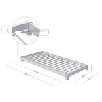 Lit enfant TEENY 120 x 200 beige