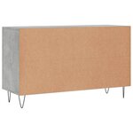 vidaXL Buffet gris béton 100x36x60 cm bois d'ingénierie