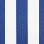 vidaXL Toile de rechange pour store banne Bleu et blanc 10 x 1.6 m