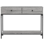 vidaXL Table console sonoma gris 100x34 5x75 cm bois d'ingénierie