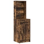 vidaXL Ensemble de Coiffeuse 2 Pièces Chêne fumé 50 x 41 x 135 cm