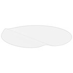 vidaXL Protecteur de table transparent Ø 80 cm 2 mm PVC