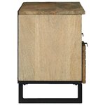 vidaXL Meuble TV Marron 100 x 33 x 46 cm bois de manguier massif
