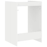 vidaXL Armoire pour machine à laver Blanc 67 5 x 62 x 97 cm