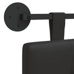 vidaXL Tête de lit suspendue Noir Simili cuir