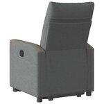 vidaXL Fauteuil inclinable Gris foncé Tissu