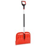 vidaXL Pelle à neige Rouge 136 cm Aluminium