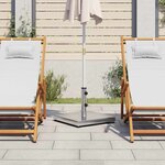 vidaXL Base de parasol pour mâts Ø32/38/48 mm 28 kg carré