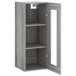 vidaXL Armoire murale sonoma gris 34 5x34x90 cm