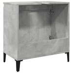 vidaXL Meuble d'évier gris béton 58x33x60 cm bois d'ingénierie