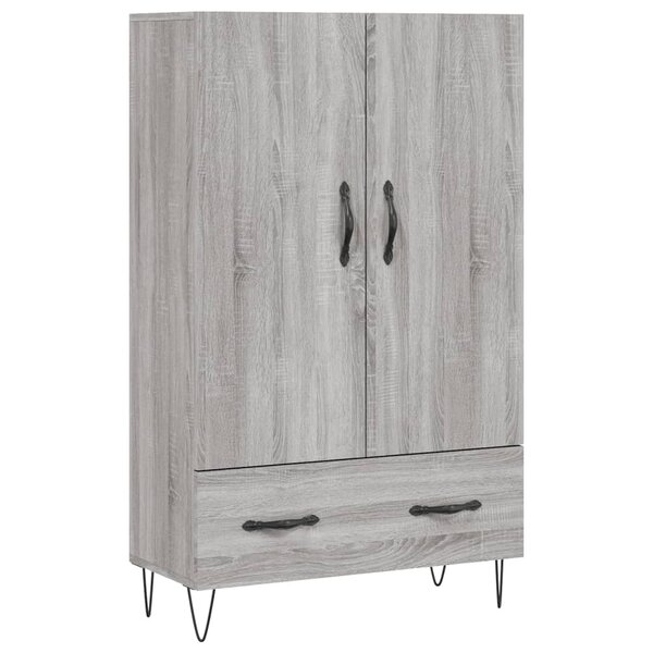 vidaXL Buffet haut sonoma gris 69 5x31x115 cm bois d'ingénierie