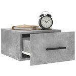 vidaXL Tables de chevet murales 2 Pièces gris béton 35x35x20 cm