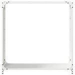 vidaXL Portant de bois chauffage blanc 90x28x90 cm