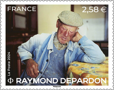 Timbre - Raymond Depardon - Lettre verte