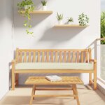 vidaXL Set de coussins de palette 2 Pièces Crème 200 x 40 x 8 cm