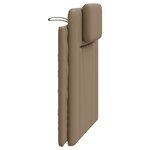 vidaXL Coussin de tête de lit cappuccino 80 cm similicuir