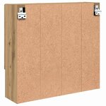 vidaXL Armoire Miroir avec étagère chêne artisanal 59 x 17 x 55 cm