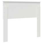 vidaXL Tête de lit avec tête de lit Blanc 100 cm Bois d'ingénierie