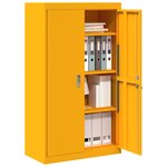 vidaXL Armoire de rangement 2 Pièces Jaune moutarde 80 x 40 x 140 cm