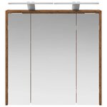 vidaXL Armoire Miroir de Salle de Bain Bois ancien 63 5 x 16 x 62 5 cm