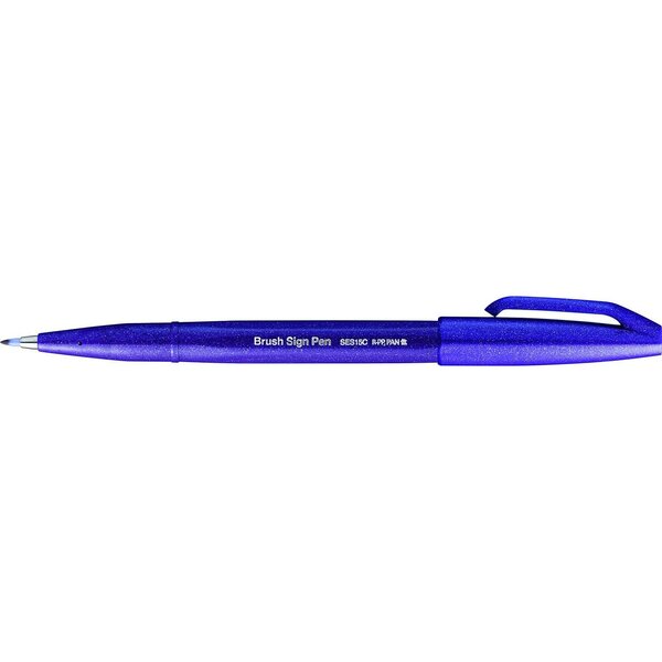 Stylo feutre Brush Sign Pen  violet x 10 PENTEL ARTS
