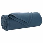 vidaXL Couvertures à jeter 6 Pièces Bleu marine 240 x 220 cm Toison