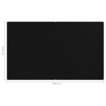 vidaXL Tapis de tente 300x500 cm Noir