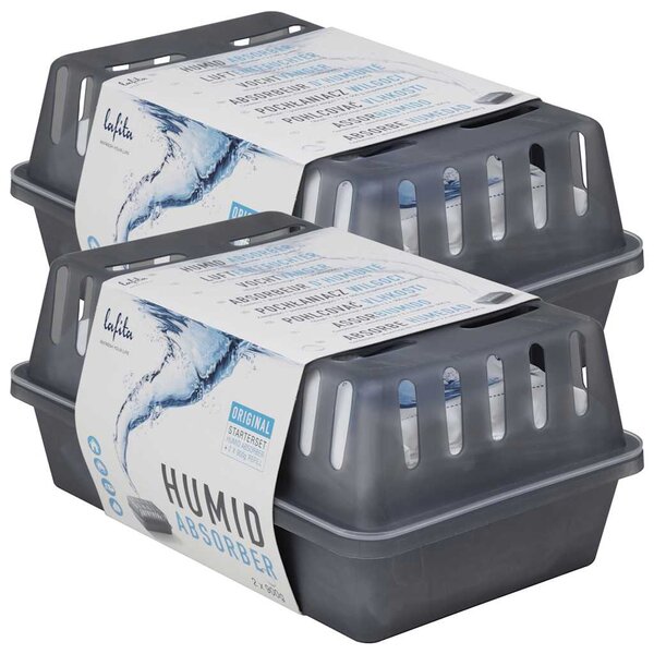 vidaXL Absorbeurs d'humidité avec sacs de recharge 2 Pièces 900 g