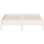 vidaXL Cadre de lit sans matelas blanc 160x200 cm bois de pin massif