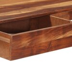 Bureau table poste de travail meuble d'ordinateur informatique étude avec tiroir 110 x 50 x 77 cm bois d'acacia massif brun 02_0023444