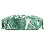 vidaXL Coussins de palette pour siège  2 pièces  motif de feuilles  40 x 40 x 8 cm  tissu Oxford.