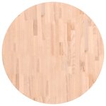 vidaXL Dessus de table Ø80x2 5 cm rond bois massif de hêtre