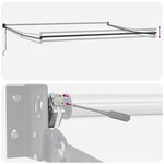 vidaXL Auvent rétractable automatique orange et marron 4 5x3 m