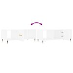 vidaXL Table basse blanc 102x50x40 cm bois d'ingénierie