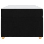 vidaXL Cadre de lit avec matelas Noir 80 x 200 cm tissu