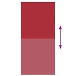 vidaXL Store enrouleur occultant rouge largeur du tissu 105 7 cm