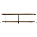 vidaXL Meuble TV 160x42x40 cm bois massif de manguier brut