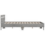 vidaXL Cadre de lit sans matelas sonoma gris 150x200 cm