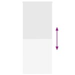 vidaXL Store enrouleur de douche 100x240 cm largeur du tissu 96 cm