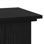 vidaXL Support de Plante Chêne Noir 33x33x80 cm Bois