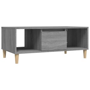 vidaXL Table basse Sonoma gris 90x50x36 5 cm Bois d'ingénierie