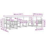 vidaXL Ensemble de canapés d'extérieur 7 pc Blanc et anthracite