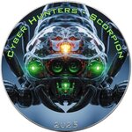 Pièce de monnaie en Argent 1 Dollar g 31.1 (1 oz) Millésime 2025 Cyber Hunters SCORPION