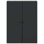 vidaXL Armoire Murale 66 x 34 5 x 90 cm Bois d'ingénierie Noir