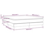 vidaXL Sommier à lattes de lit avec matelas Cappuccino 160x200 cm